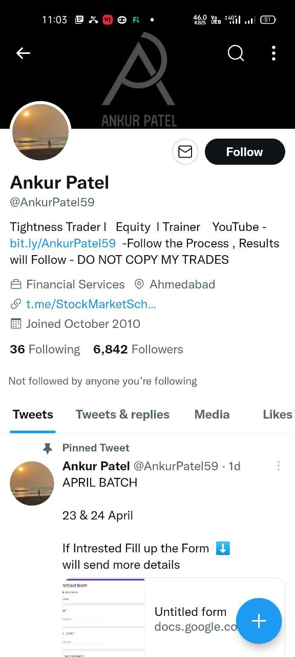 Ankur Patel 2022 Mentorship