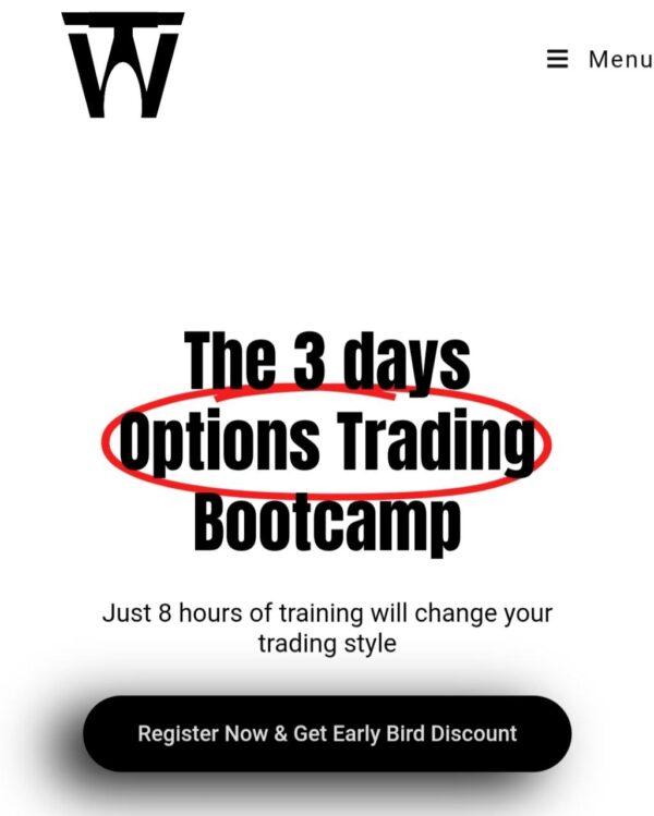 WOW Traders 3 Days Options Trading Bootcamp