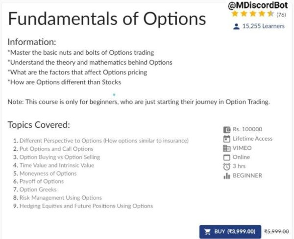 Optionables - Fundamentals of Options Course