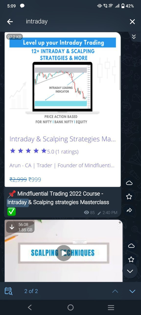 Mindfluential Trading - Intraday & Scalping strategies Masterclass 2022